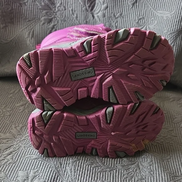 Lands' End Kids Pink Rain & Snow Boots - Picture 4 of 5
